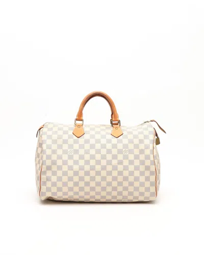 Pre-owned Louis Vuitton Damier Azur Speedy 35 Handbag