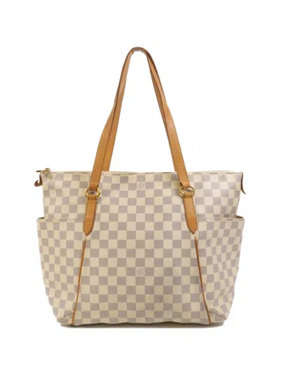 Pre-owned Louis Vuitton Damier Azur Totally Shoulder Bag In Neutral