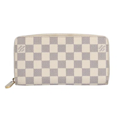 Pre-owned Louis Vuitton Damier Azur White Damier Azur Long Wallet (bi-fold) ()