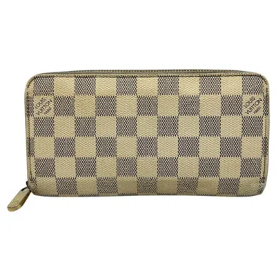 Pre-owned Louis Vuitton Damier Azur White Damier Azur Long Wallet (bi-fold) ()
