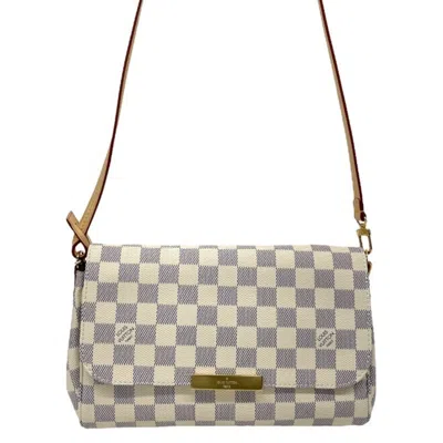 Pre-owned Louis Vuitton Damier Azur White Damier Azur Pochette Shoulder Bag ()