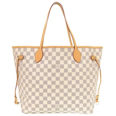Pre-owned Louis Vuitton Damier Azur White Damier Azur Tote Bag () In Multi