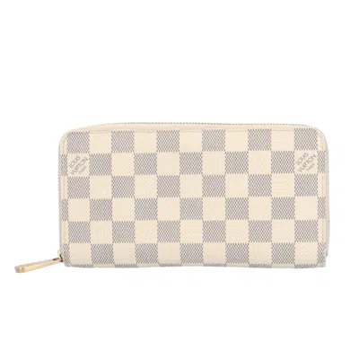 Pre-owned Louis Vuitton Damier Azur White Damier Azur Wallet (bi-fold) ()