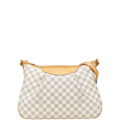 Pre-owned Louis Vuitton Damier Azur White Pvc Leather Shoulder Bag ()