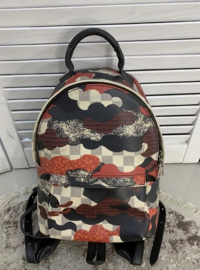 Pre-owned Louis Vuitton Damier Backpack In White