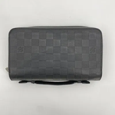 Pre-owned Louis Vuitton Damier Black Damier Canvas Long Wallet (bi-fold) ()