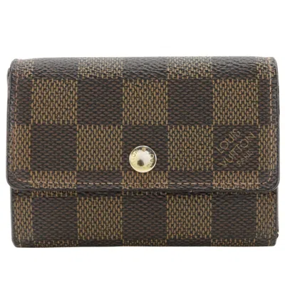 Pre-owned Louis Vuitton Damier Brown Damier Canvas Coin Purse/coin Case ()