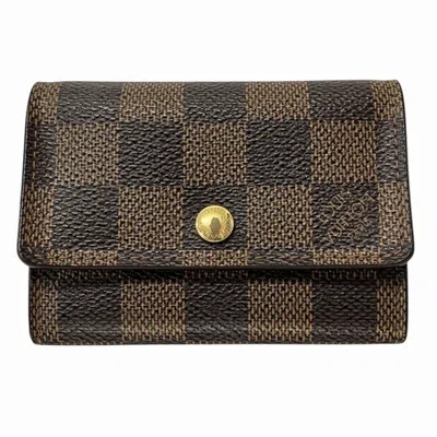 Pre-owned Louis Vuitton Damier Brown Damier Canvas Coin Purse/coin Case () In Brown, Damier Canvas