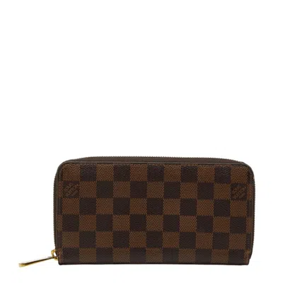 Pre-owned Louis Vuitton Damier Brown Damier Canvas Damier Canvas Long Wallet (bi-fold) ()