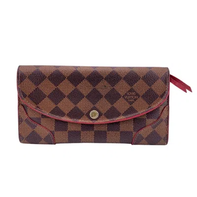 Pre-owned Louis Vuitton Damier Brown Damier Canvas Damier Canvas Long Wallet (bi-fold) ()
