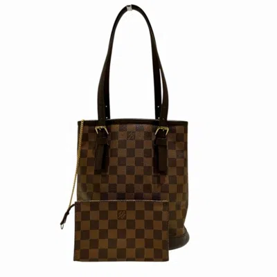 Pre-owned Louis Vuitton Damier Brown Damier Canvas Damier Canvas Pouch Tote Bag ()