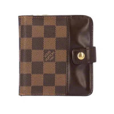 Pre-owned Louis Vuitton Damier Brown Damier Canvas Damier Canvas Wallet (bi-fold) ()