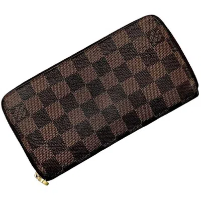 Pre-owned Louis Vuitton Damier Brown Damier Canvas Ebene Damier Canvas Coin Purse/coin Case ()