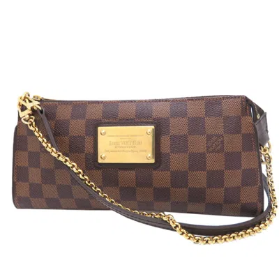 Pre-owned Louis Vuitton Damier Brown Damier Canvas Ebene Shoulder Bag ()