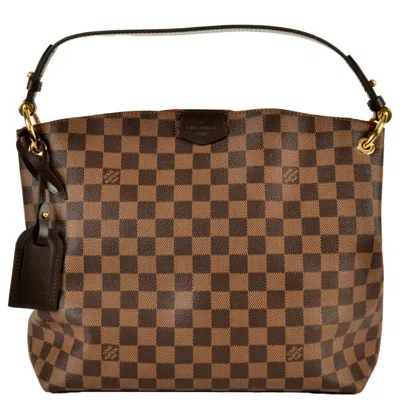 Pre-owned Louis Vuitton Damier Brown Damier Canvas Ebene Shoulder Bag ()
