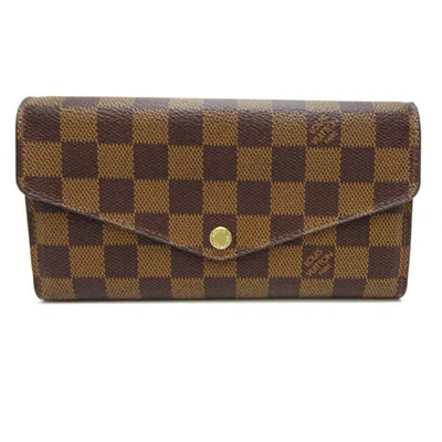 Pre-owned Louis Vuitton Damier Brown Damier Canvas Galle Coin Purse/coin Case ()
