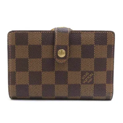 Pre-owned Louis Vuitton Damier Brown Damier Canvas Galle Damier Canvas Wallet (bi-fold) ()