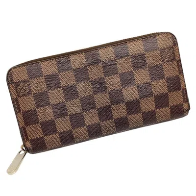 Pre-owned Louis Vuitton Damier Brown Damier Canvas Long Wallet (bi-fold) ()