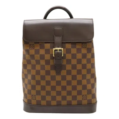 Pre-owned Louis Vuitton Damier Brown Damier Canvas Pvc Backpack Shoulder Bag ()