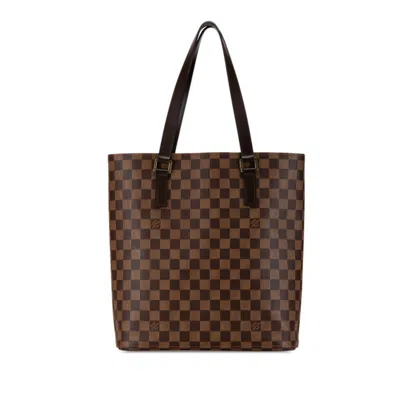Pre-owned Louis Vuitton Damier Brown Damier Canvas Pvc Leather Handbag Tote Bag () In Brown, Damier Canvas