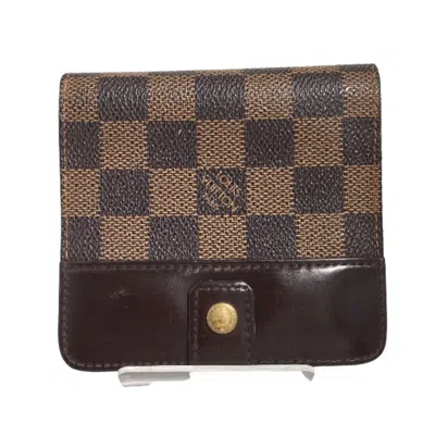 Pre-owned Louis Vuitton Damier Brown Damier Canvas Wallet (bi-fold) ()