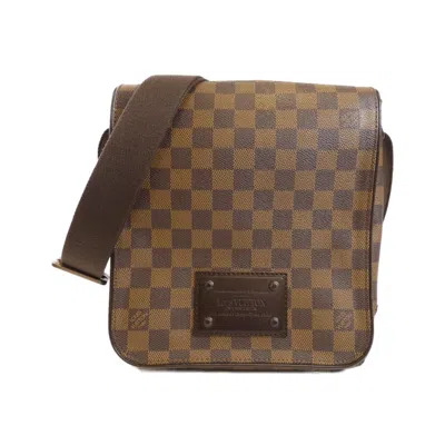 Pre-owned Louis Vuitton Damier Brown Ebene Coated Canvas Shoulder Bag ()
