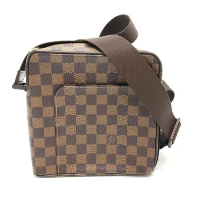 Pre-owned Louis Vuitton Damier Brown Ebene Damier Canvas Pochette Shoulder Bag ()