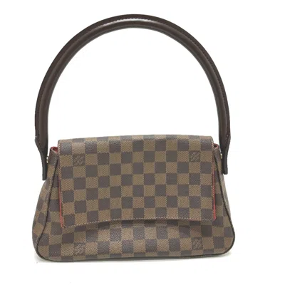 Pre-owned Louis Vuitton Damier Brown Ebene Damier Canvas Shoulder Bag Tote Bag ()