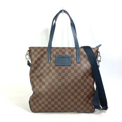 Pre-owned Louis Vuitton Damier Brown Ebene Damier Canvas Shoulder Bag Tote Bag ()