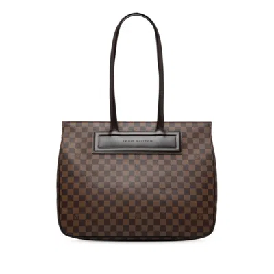 Pre-owned Louis Vuitton Damier Brown Ebene Pvc Leather Shoulder Bag Tote Bag ()