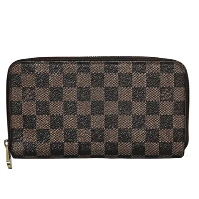 Pre-owned Louis Vuitton Damier Brown Long Wallet (bi-fold) ()