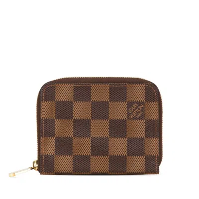 Pre-owned Louis Vuitton Damier Brown Pvc Coin Purse/coin Case ()