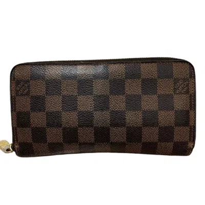 Pre-owned Louis Vuitton Damier Brown Pvc Long Wallet (bi-fold) ()