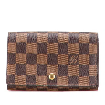 Pre-owned Louis Vuitton Damier Brown Pvc Wallet (bi-fold) ()
