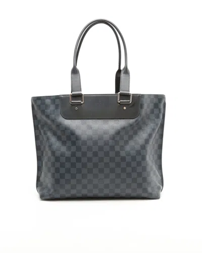 Pre-owned Louis Vuitton Damier Cabas Voyages Bag In Gray