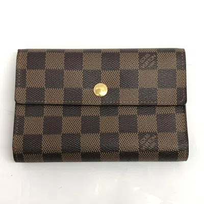 Pre-owned Louis Vuitton Damier Canvas Damier Canvas Wallet (tri-fold) ()