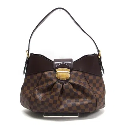 Pre-owned Louis Vuitton Damier Canvas Dark Brown Damier Canvas Leather Shoulder Bag () In Damier Canvas, Dark Brown