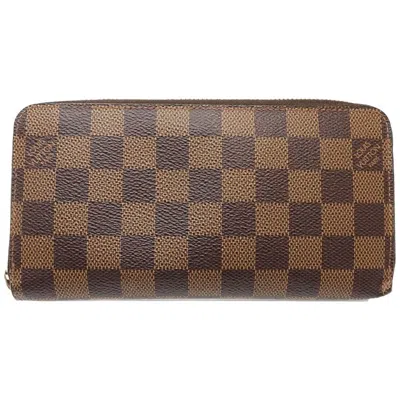 Pre-owned Louis Vuitton Damier Canvas Ebene Canvas Long Wallet (bi-fold) ()