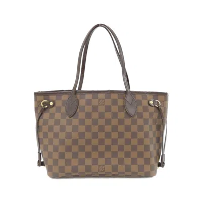 Pre-owned Louis Vuitton Damier Canvas Ebene Coated Canvas Handbag Tote Bag ()