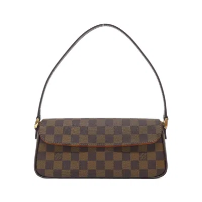 Pre-owned Louis Vuitton Damier Canvas Ebene Coated Canvas Shoulder Bag ()