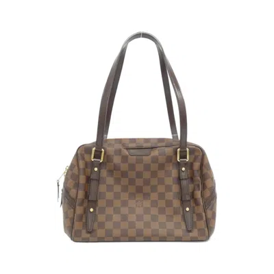 Pre-owned Louis Vuitton Damier Canvas Ebene Coated Canvas Shoulder Bag ()