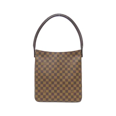 Pre-owned Louis Vuitton Damier Canvas Ebene Coated Canvas Shoulder Bag ()
