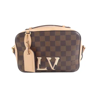 Pre-owned Louis Vuitton Damier Canvas Ebene Coated Canvas Shoulder Bag ()