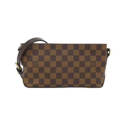 Pre-owned Louis Vuitton Damier Canvas Ebene Coated Canvas Shoulder Bag ()