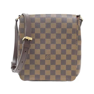Pre-owned Louis Vuitton Damier Canvas Ebene Coated Canvas Shoulder Bag ()