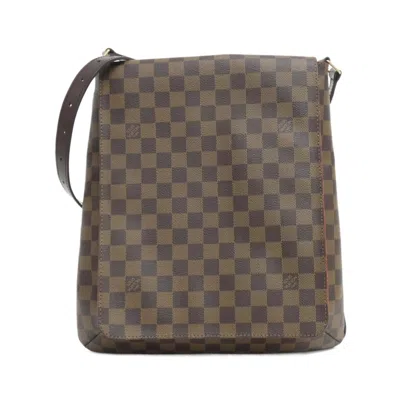 Pre-owned Louis Vuitton Damier Canvas Ebene Coated Canvas Shoulder Bag ()
