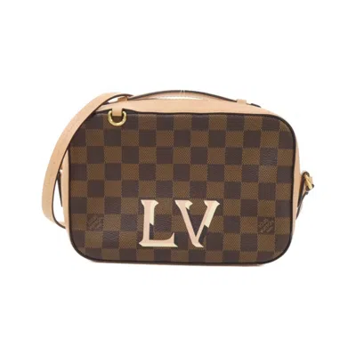 Pre-owned Louis Vuitton Damier Canvas Ebene Coated Canvas Shoulder Bag ()