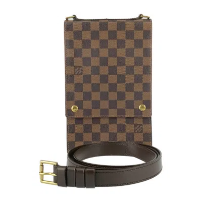 Pre-owned Louis Vuitton Damier Canvas Ebene Damier Canvas Pochette Shoulder Bag ()
