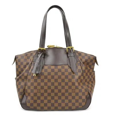Pre-owned Louis Vuitton Damier Canvas Ebene Damier Canvas Shoulder Bag () In Brown