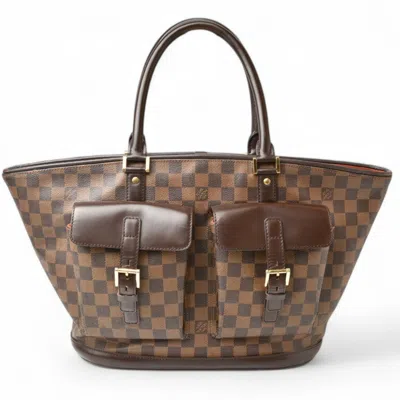Pre-owned Louis Vuitton Damier Canvas Ebene Damier Canvas Shoulder Bag Tote Bag () In Damier Canvas, Ebene